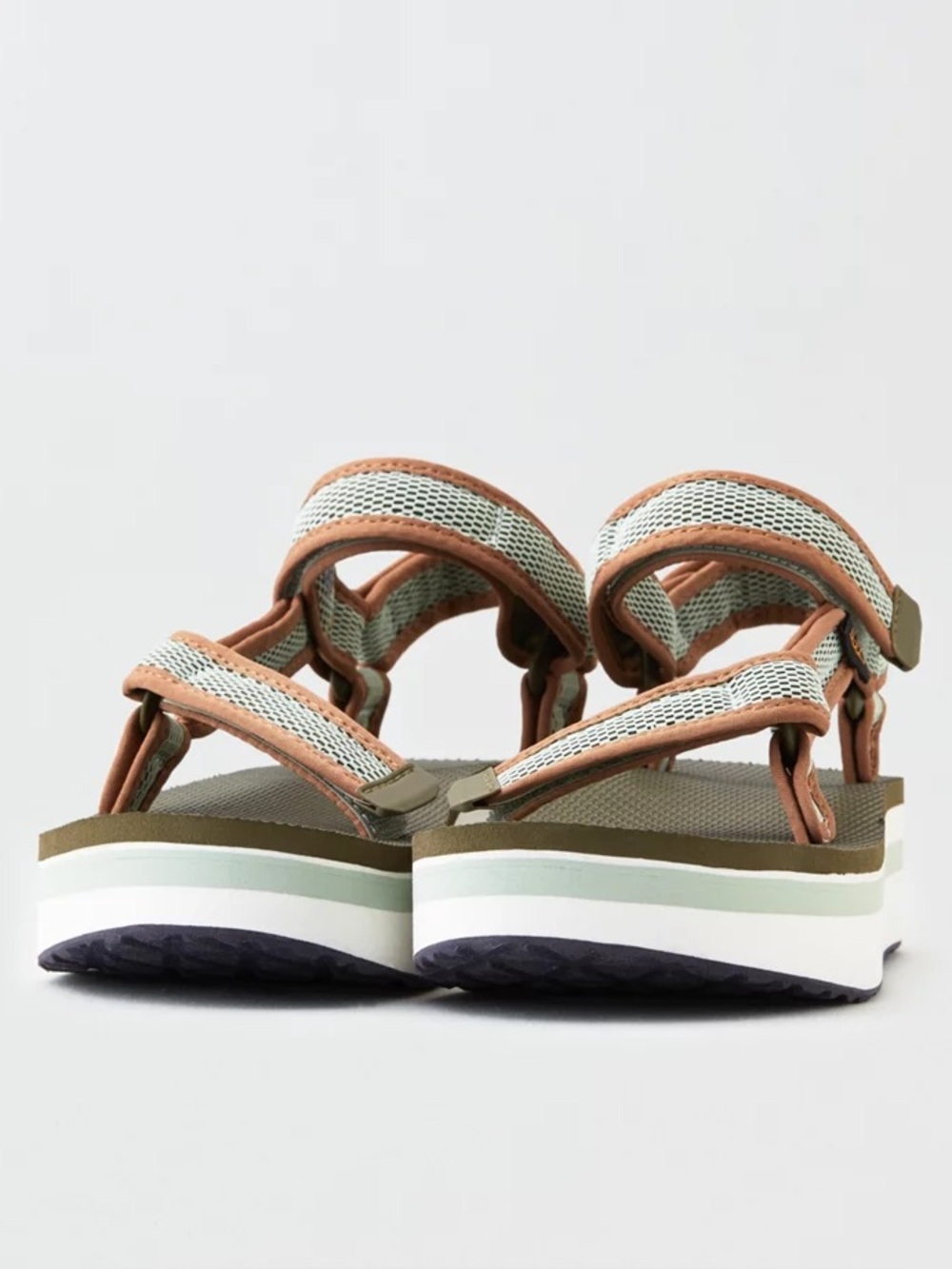 Teva Women’s Flatform Mesh Sandal / 9 / Green